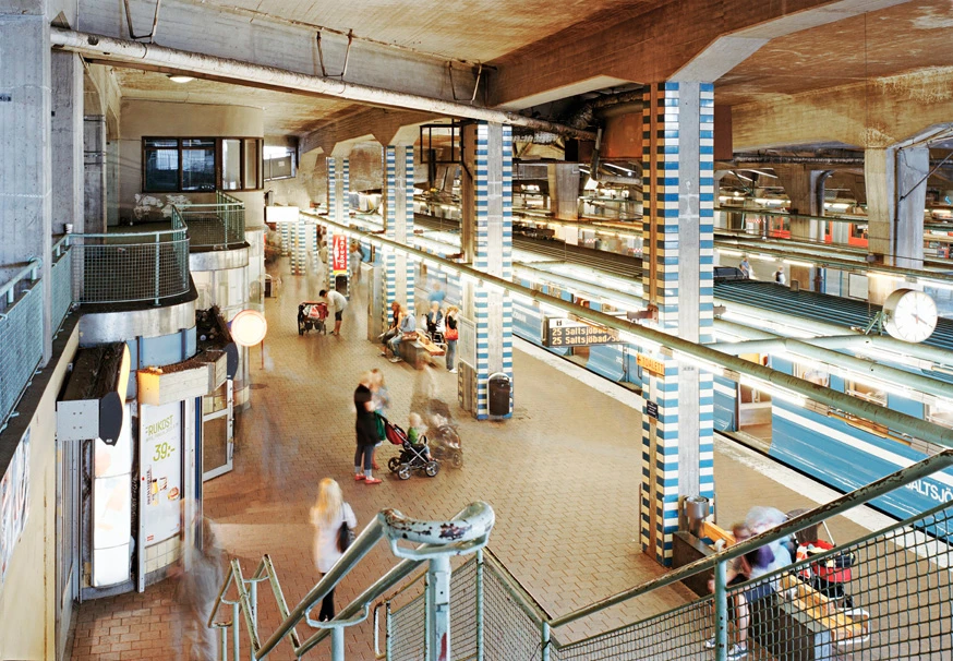 Slussen Stockholm av Fotograf Johan Töpel